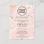 Business Thank You & Discountコード |忠実モダン ロイヤリティカード (裏面)