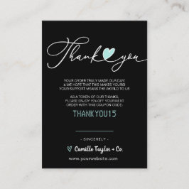 Business Thank You & Discountコード |忠実モダン ロイヤリティカード