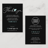 Business Thank You & Discountコード |忠実モダン ロイヤリティカード (正面/裏面)