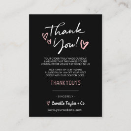 Business Thank You & Discount Code |モダン | ロイヤリティカード