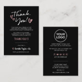 Business Thank You & Discount Code |モダン | ロイヤリティカード (正面/裏面)