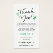 Business Thank You & Discount Code Card |モダン | (正面)