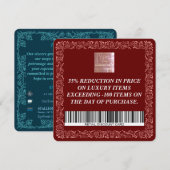 Business Thank You Flat Card – お客カスタム様… サンキューカード (正面/裏面)