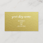 Business Thank You for your order金ゴールドパッキング 紹介カード (裏面)