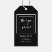 Business 「Thank You For Your Purchase」ラベル ギフトタグ (正面)