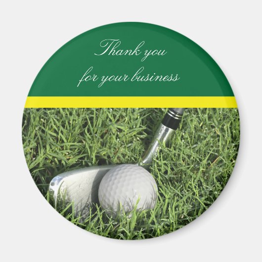 Business Thank You Golf Magnet マグネット (正面)