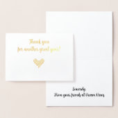 Business Thank You Greeting 箔カード (ディスプレー)