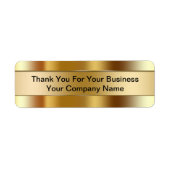 Business Thank You Labels ラベル (正面)