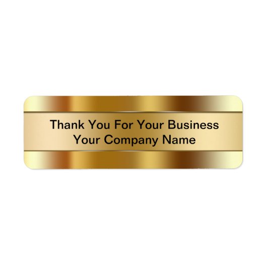 Business Thank You Labels ラベル (正面)