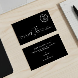 Business Thank You Modern Packaging Insert 名刺