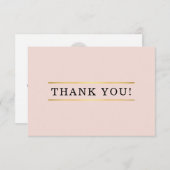 BUSINESS THANK YOU mondernご注文ミニマルの挿入 サンキューカード (正面/裏面)