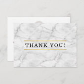 BUSINESS THANK YOU mondernご注文ミニマルの挿入 サンキューカード (正面/裏面)