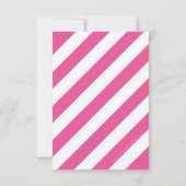 BUSINESS THANK YOU NOTEストライプグリッターピンク サンキューカード (裏面)