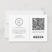 Business Thank You Note QRコードカード サンキューカード (正面)