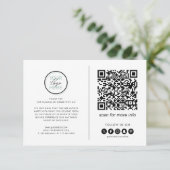 Business Thank You Note QRコードカード サンキューカード (スタンド正面)