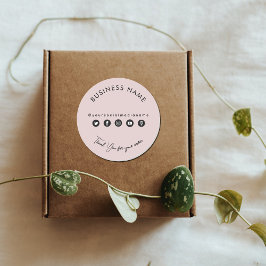 Business Thank You Packaging Product Social Media ラウンドシール