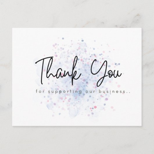 Business Thank You Postcard ポストカード (正面)