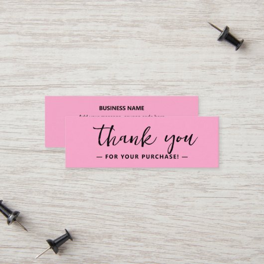 Business Thank You Social Mediaパッケージの挿入 コーリングカード (正面/裏面インサイチュ)