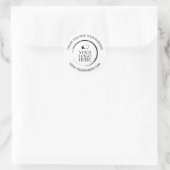 Business Thank You Stickersロゴカスタムホワイト ラウンドシール (バッグ)