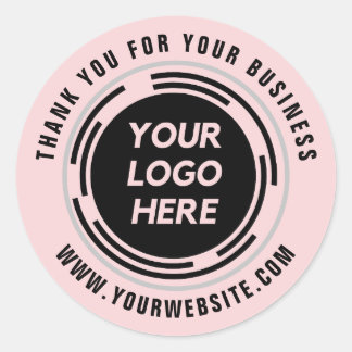 Business Thank You Stickersロゴカスタムラウンド ラウンドシール