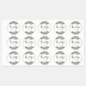 Business Thank you stickers ラベル (シート)