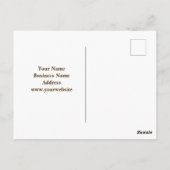 Business Time Changeの時計広告紅葉 ポストカード (裏面)