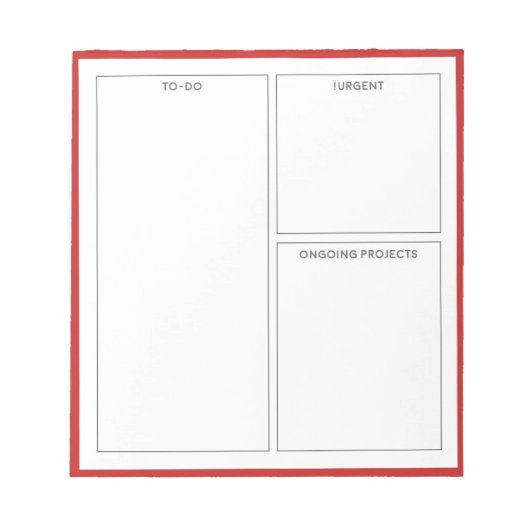 Business To Do Notepad for Daily & Projectプランナー ノートパッド (正面)