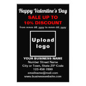 Business Valentine Sale on Black Photo紙 フォトプリント (正面)
