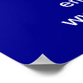 Business Valentine Sale on Blue Poster ポスター (角)