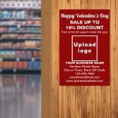Business Valentine Sale on Red Photo紙 フォトプリント