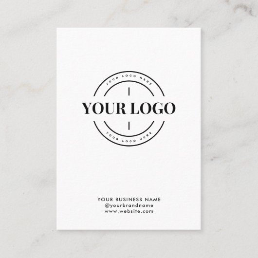 Business WebサイトQRコードスキャンMe会社のロゴ 名刺 (正面)