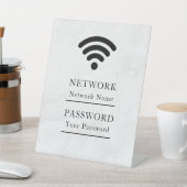 Business Wifi Morden Network 台座サイン (インサイチュ)