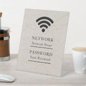 Business Wifi Morden Network 台座サイン (インサイチュ)