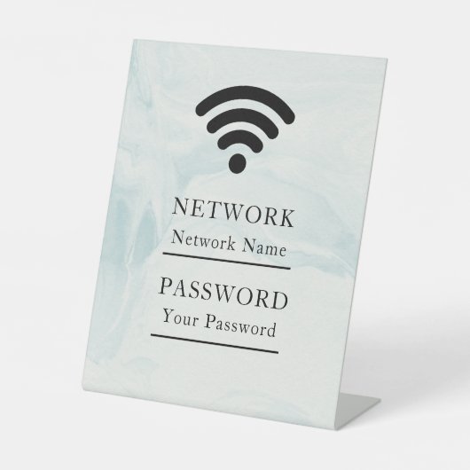  Business Wifi Morden Network 台座サイン (正面)