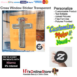 Business Window Stickerオレンジ色の背景 ウィンドウサイン
