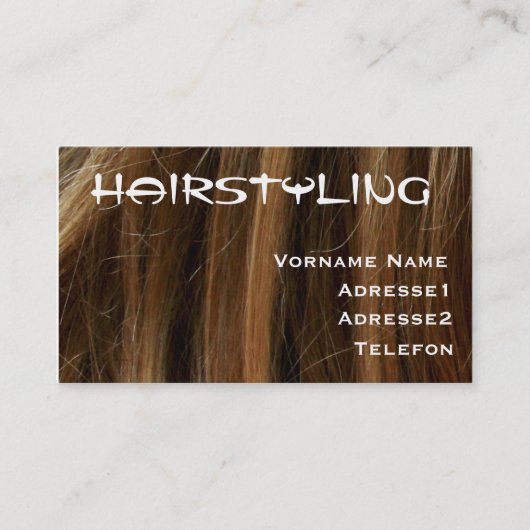 Businesscard Hairstylist 名刺 (正面)