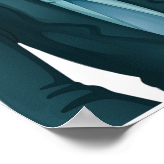 Businessman Presenting Growth Bar Chart ポスター (角)