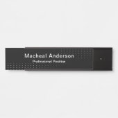 Businessman Professional Modern  Black  サインプレート (正面)