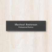 Businessman Professional Modern  Black  サインプレート (正面)