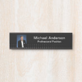 Businessman Professional Modern Photo Black  サインプレート (正面)