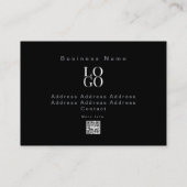 Businessman Professional Modern Photo Black  名刺 (裏面)