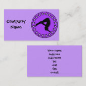 businpurpleのessカードの体育専門家 名刺 (正面/裏面)