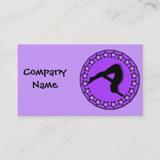 businpurpleのessカードの体育専門家 名刺 (正面)