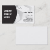 Businssカードを修理するモダンなキーボードコンピュータ 名刺 (正面/裏面)