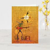 Buskerの挨拶状 カード (黄色い花)