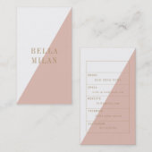 Busniessシックでモダンなカード 名刺 (正面/裏面)