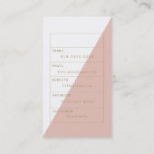 Busniessシックでモダンなカード 名刺 (裏面)