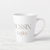 Bussin Coffee for Trendy Caffine Lovers カフェラテマグ (右)