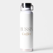 Bussin Coffee, Fun Caffine Lover Gift ウォーターボトル (背面)