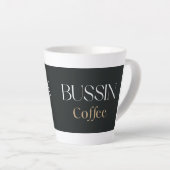 Bussin Coffee, Trendy Funny Coffee Lover Gift  カフェラテマグ (右アングル)